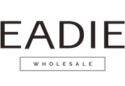 Eadie Wholesale logo in black text on a white background, with 'EADIE' in large letters above 'WHOLESALE' inside a thin rectangular border.